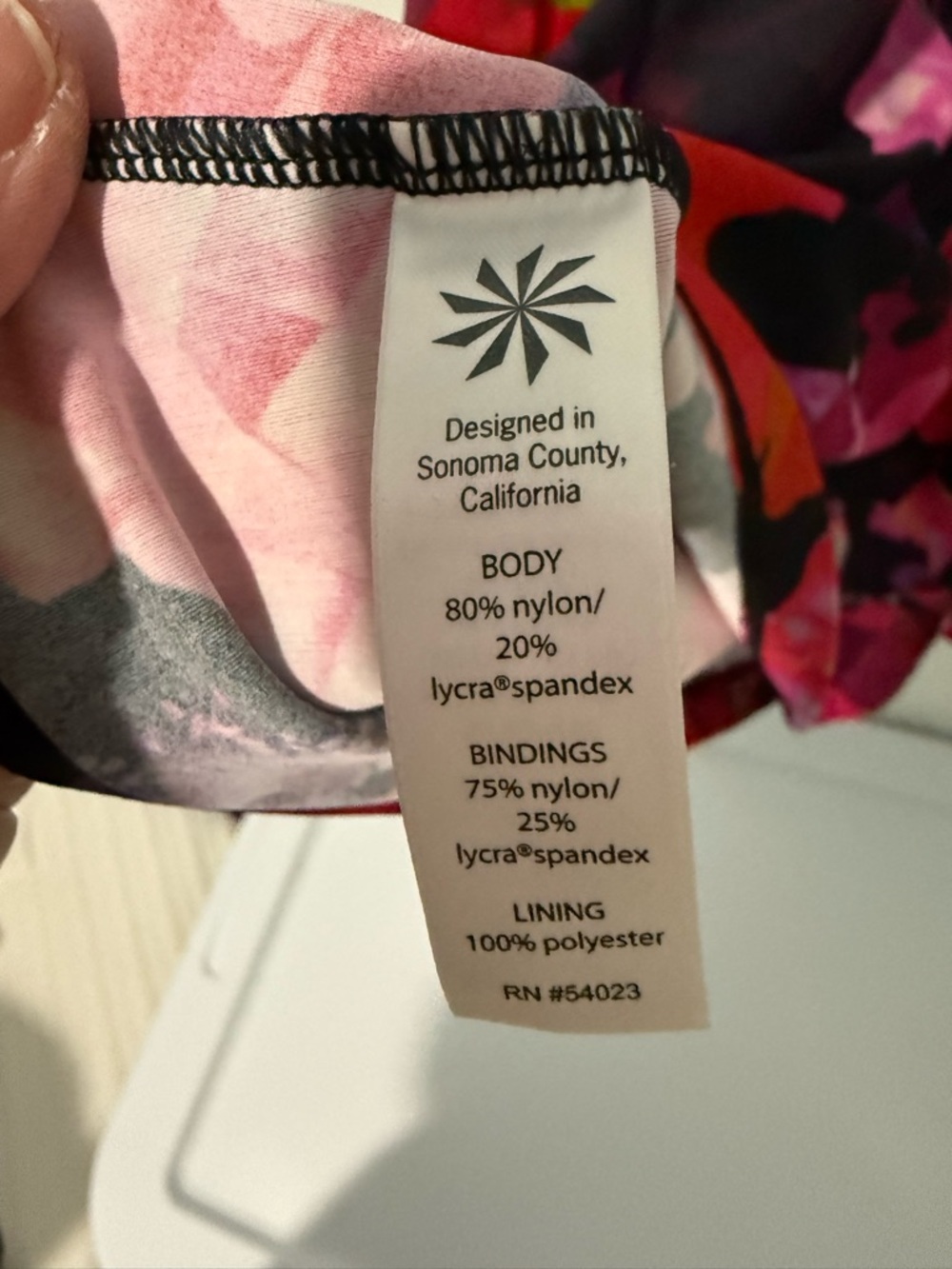 Athleta Pink & Navy Floral Athletic dress tennis casual - Picture 3 of 9